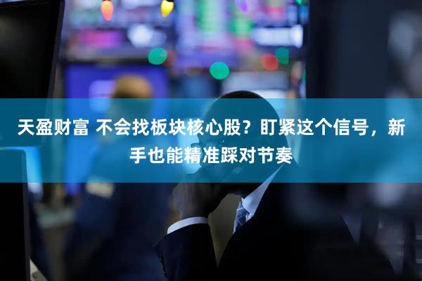 天盈财富 不会找板块核心股？盯紧这个信号，新手也能精准踩对节奏